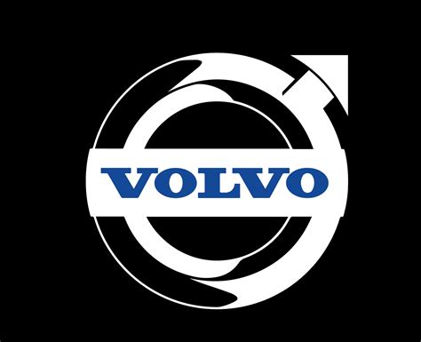 volvo marca logo coche símbolo blanco con nombre azul diseño sueco ...