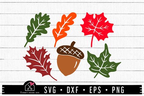 FREE Fall leaves SVG - Craft House SVG