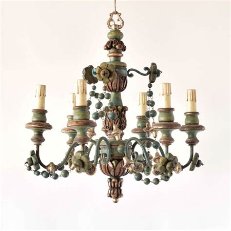 Italian Wood Beads Chandelier - The Big Chandelier