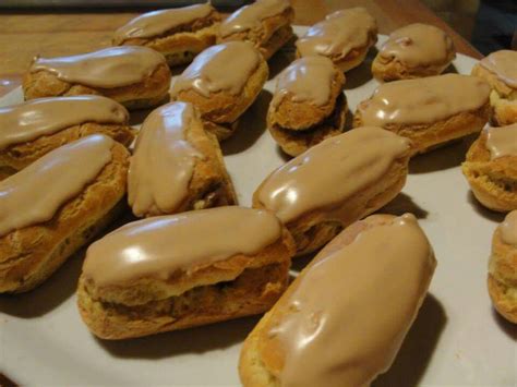 Mini éclairs pâte à chou cook’in, crème pâtissière café au cook’in ...