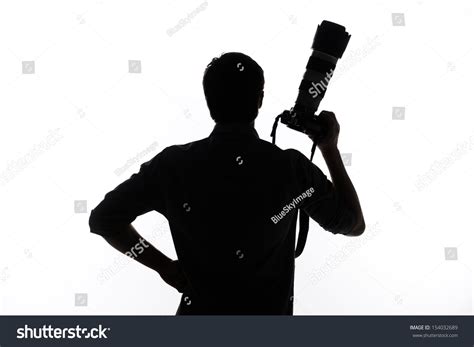 Man Camera Silhouette Man Holding Camera Stock Photo 154032689 | Shutterstock