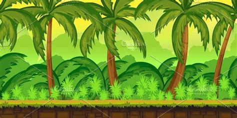 Tropical Jungle Game Background Graphics Game Asset Game Background. You can use this background ...