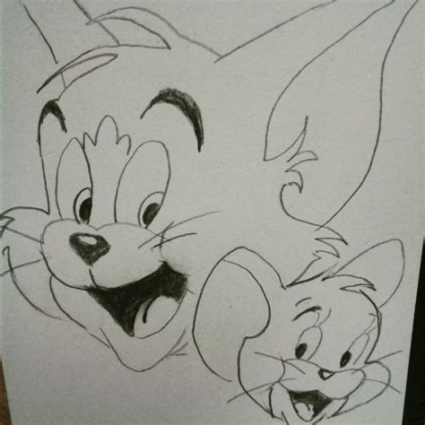 Tom& Jerry Fan Art Pencil Sketch Card#mypencilsketches | Funny sketches ...