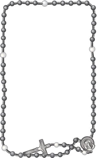 Rosary Frame Stock Illustration - Download Image Now - iStock