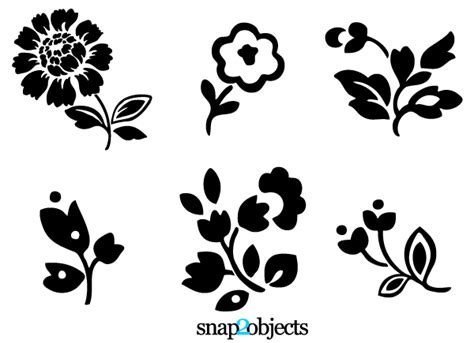 Free Vector Flower Silhouette, Download Free Vector Flower Silhouette ...