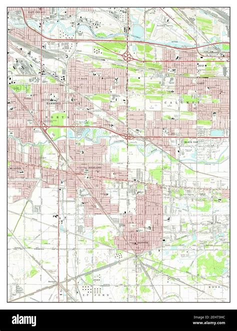 Highland, Indiana, map 1968, 1:24000, United States of America by ...