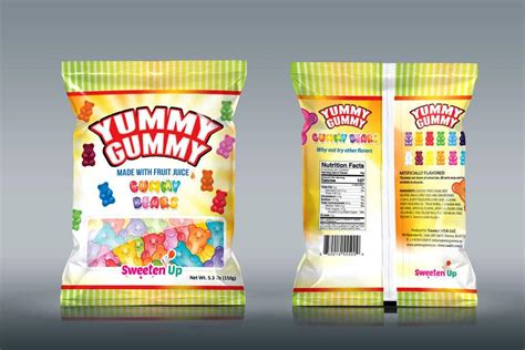 Entry #87 by satishchand75 for Create a design for the packaging - Gummy Bear Candy package ...