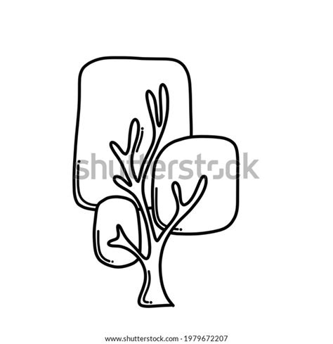 Tree Doodle Vector Icon Drawing Sketch Stock Vector (Royalty Free ...