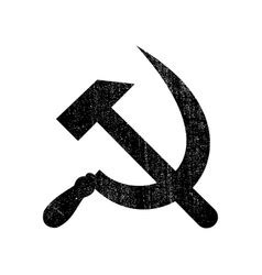 Communist symbol hammer and sickle drawing Vector Image