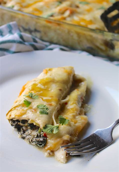 Spinach and Cheese Enchiladas | 12 Tomatoes