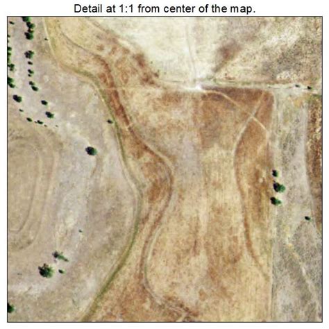 Aerial Photography Map of Mobeetie, TX Texas