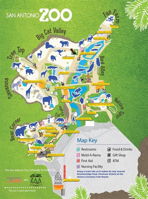 Austin Zoo Map