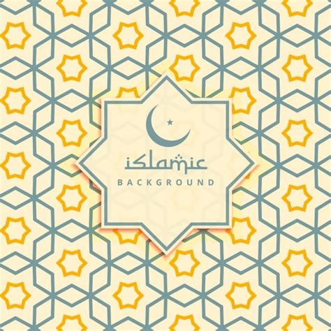 Free Vector | Islamic yellow stars background