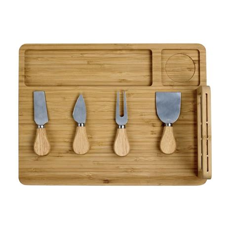 Wooden Cheese-board and Knife Set | Shop Today. Get it Tomorrow ...