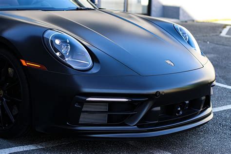 Satin Black Vinyl Car Wrap in Vancouver - Porsche 911 - Avery Dennison