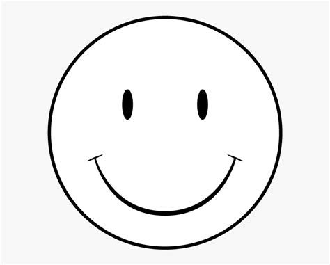 Happy Face Black And White - White Smiley Face Png, Transparent Png ...