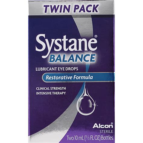 Systane Balance Lubricant Eye Drops Restorative Formula Twin Pack - 2 ...