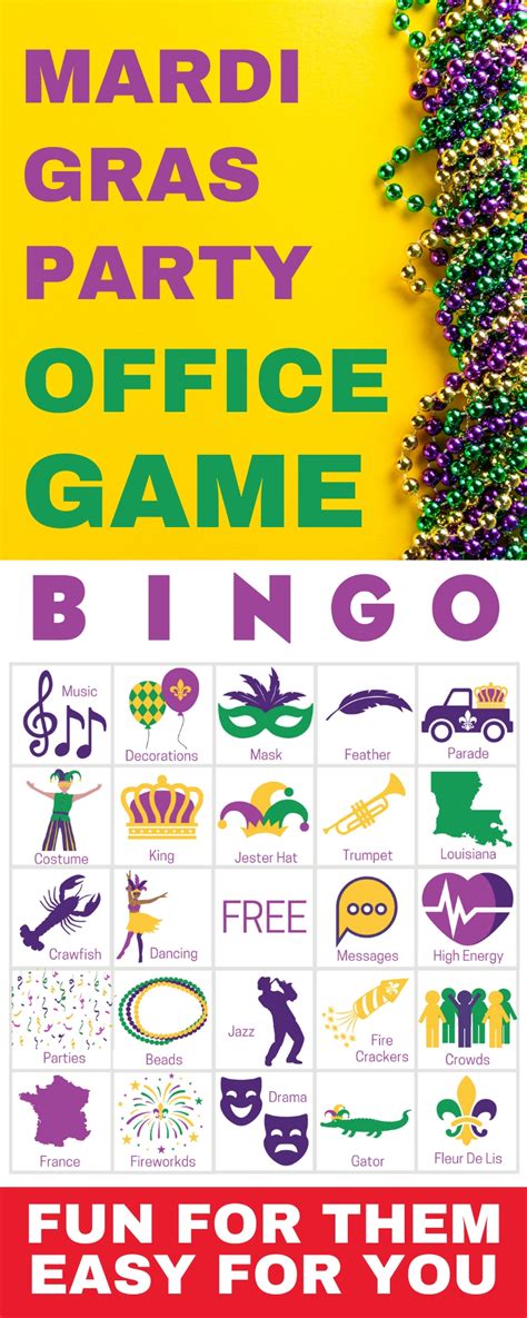 mardi gras party office games - Mom Resource