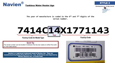 Navien Water Heater age | Building Intelligence Center