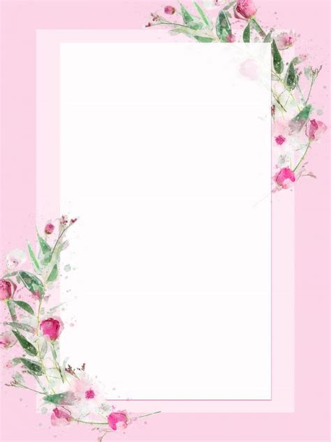 Flowers Pink Border Background Wallpaper Image For Free Download ...