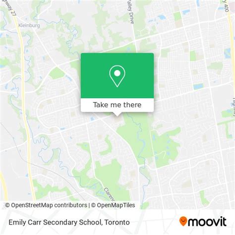 How to get to Emily Carr Secondary School in Vaughan by bus or subway?