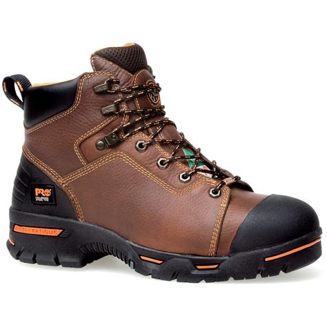 Men's Timberland® Pro® 6" Steel Toe Endurance PR Boots - 183092, Work ...