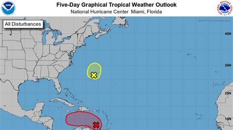 Hurricane forecasters give system in Caribbean a high chance of formation