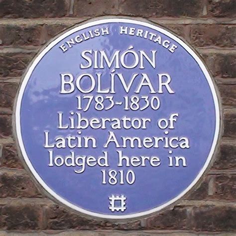Simon Bolivar - blue plaque : London Remembers, Aiming to capture all memorials in London