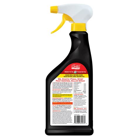 Final Stop® Pest Control Killer Spray - Dr Earth