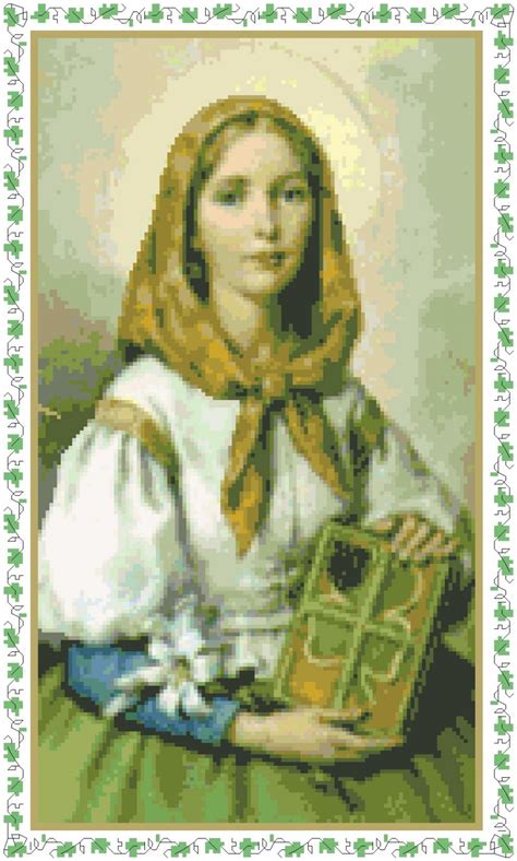 St. Dymphna of Ireland Pattern Chart Graph