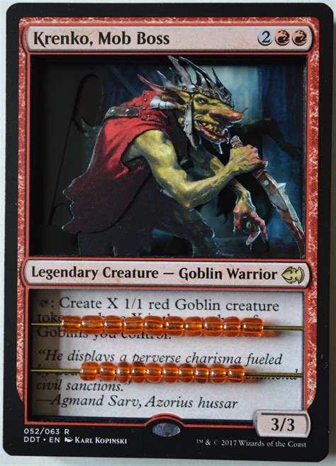 Krenko, Mob Boss 3D Life/Goblin Counter : r/magicTCG