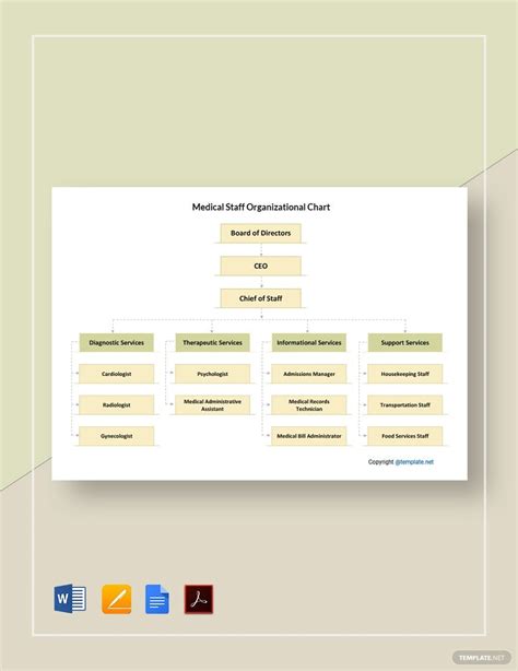 Medical Staff Organizational Chart Template - Google Docs, Word, Apple Pages, PDF | Template.net