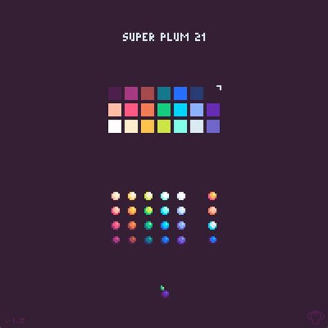 [OC] Super Plum 21 palette | Pixel art tutorial, Pixel art, Pixel art design