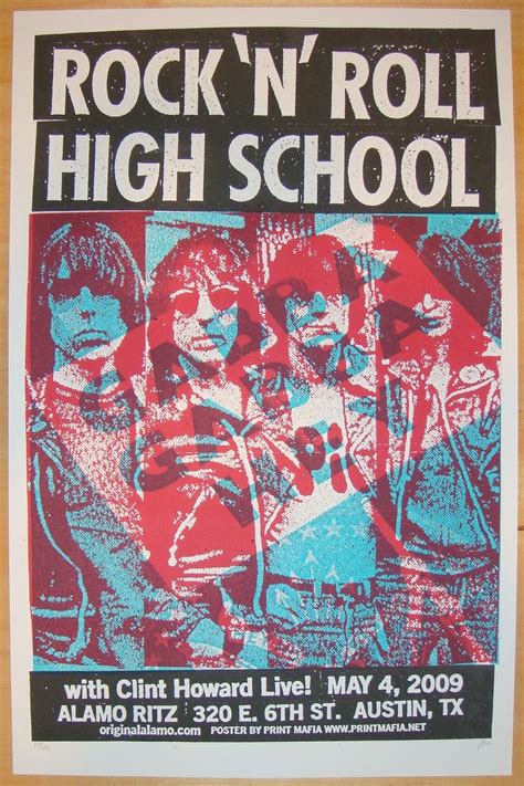 Rock ‘N’ Roll High School - Silkscreen movie poster by Print Mafia ...