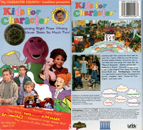 Image - Kids For Character (Remake) VHS Front and Back.png - Kerasotes Wiki