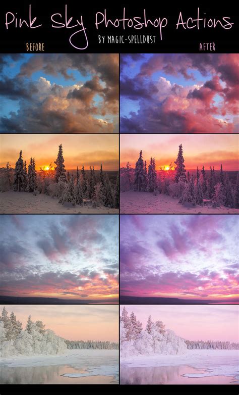 Pink Sky Photoshop Actions by magic-spelldust on DeviantArt