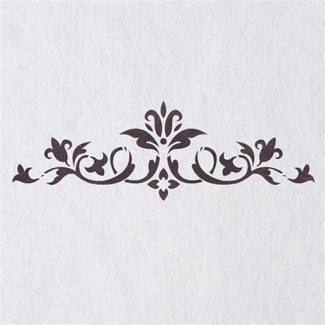 Wall Stencils Border Stencil Pattern 072 Reusable Template for - Etsy | Muri con stencil ...