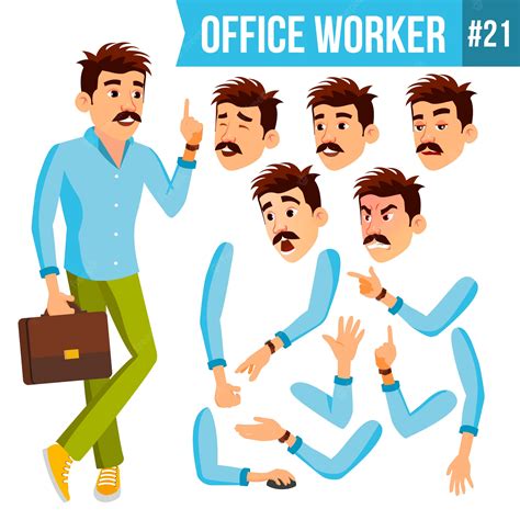 Premium Vector | Office worker