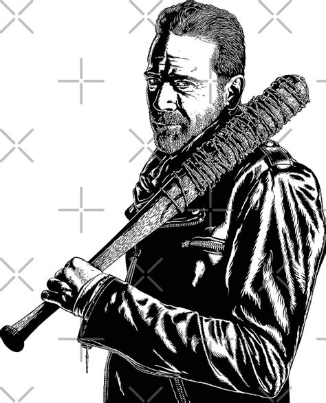 " Negan-Lucille" Stickers by carlosafmarques | Redbubble