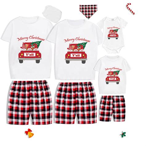 Christmas Matching Family Pajamas Set With Dog Pajamas