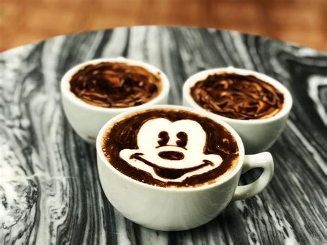 Mickey Mouse #coffee #latteart | Affogato recipe, Recipe images, Coffee art