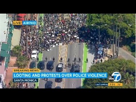 Santa Monica, Long Beach Protests Over George Floyd's Death Lead To ...