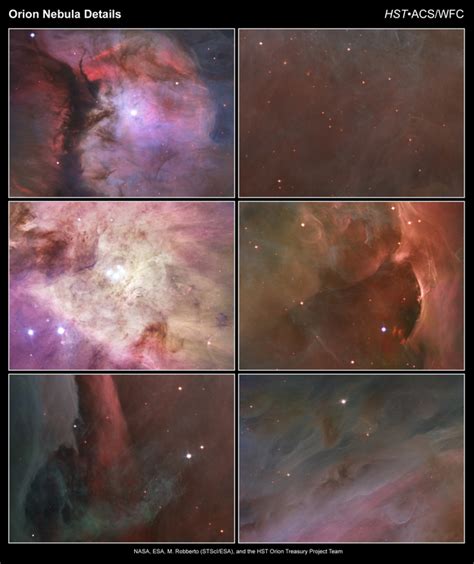 ESA Science & Technology - Close-up images of the Orion Nebula