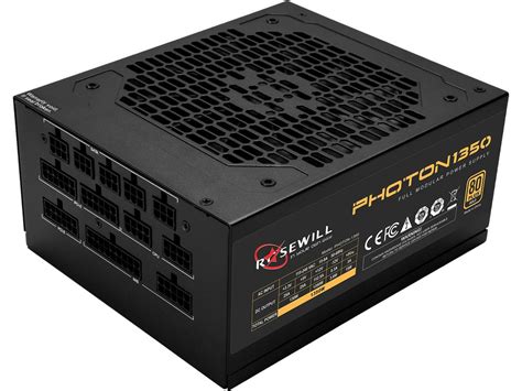 Rosewill Computer Gaming Power Supply, Fully Modular 80 PLUS Gold 1350W PC Desktop PSU, Silent ...