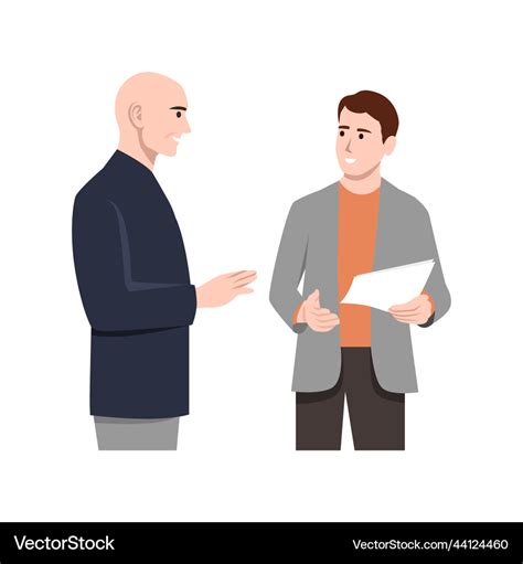 Two businessman talking meeting of friends Vector Image