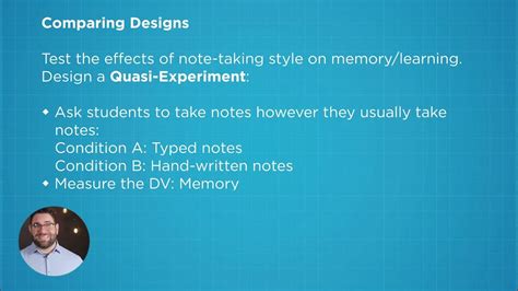 Example of quasi-experimental research design (10 of 11) - YouTube