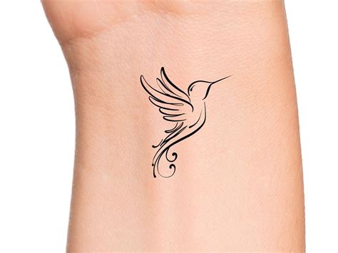 Hummingbird Temporary Tattoo / Animal Tattoo / Bird Tattoos - Etsy