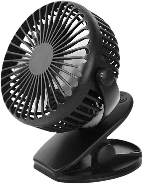 GZRUIGE Ventilador portátil de Mano pequeño Nuevo Clip Ventilador USB Carga de Escritorio ...