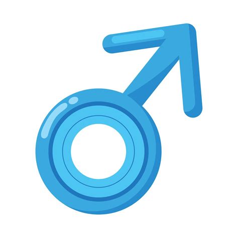 blue male gender symbol 12487029 Vector Art at Vecteezy