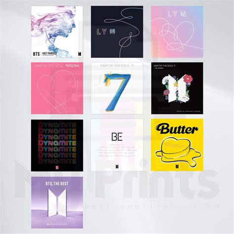 BTS 2 Album Cover Wall Decor (with Nano Adhesive) | Shopee Philippines